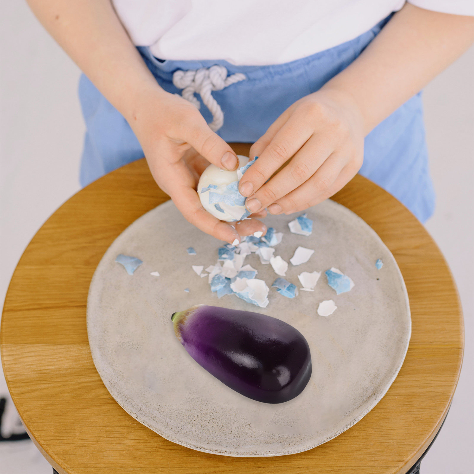 Home Cooking Classes - 6Pcs Lifelike Fake Eggplant Vegetable Prop