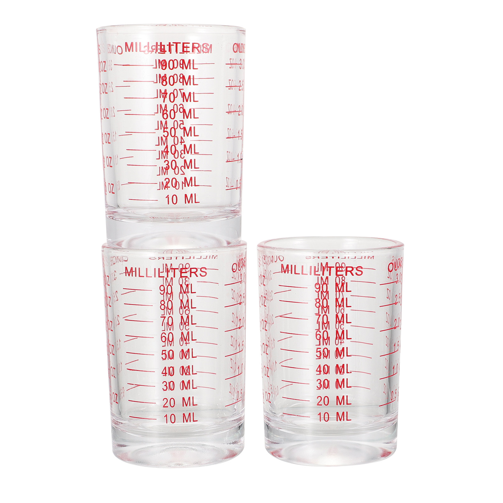 Home Cooking In - 3Pcs Glass Measuring Cups Set with