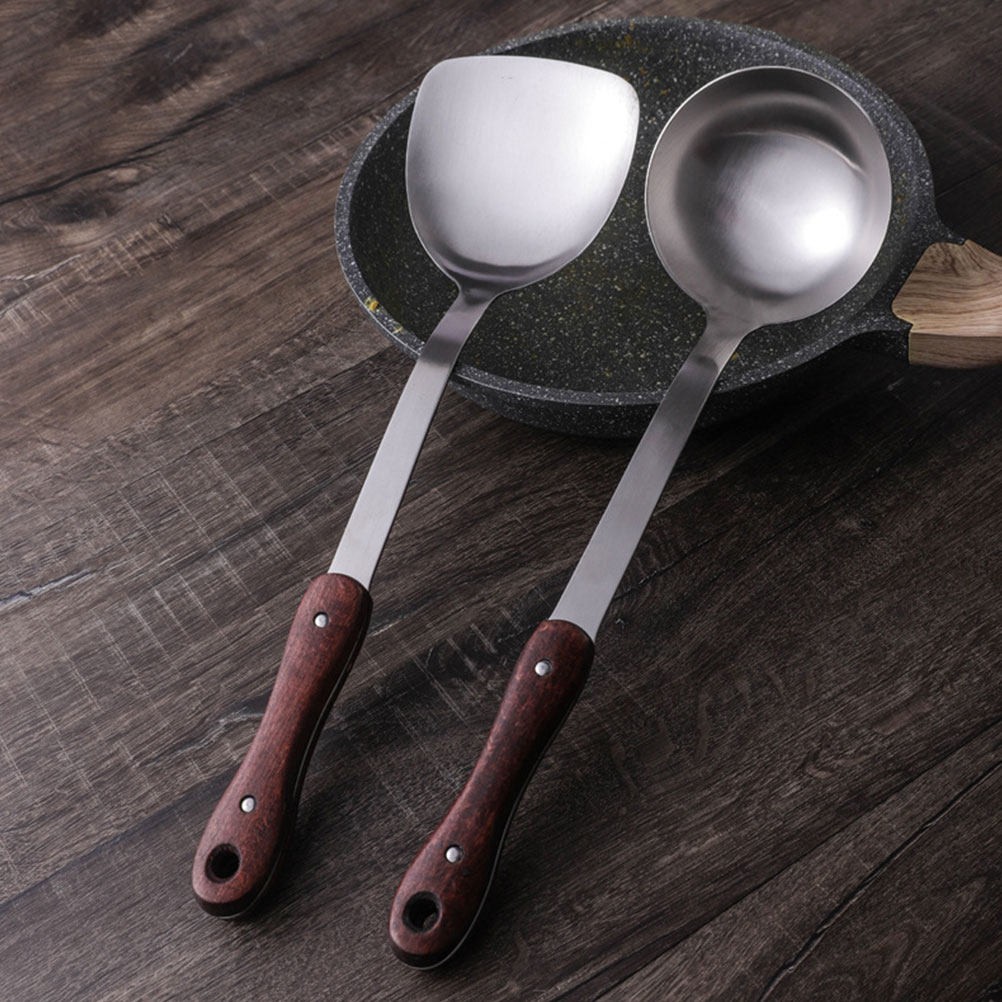 Stainless Steel Tableware Wood - Home Cooking Utensils review and price
