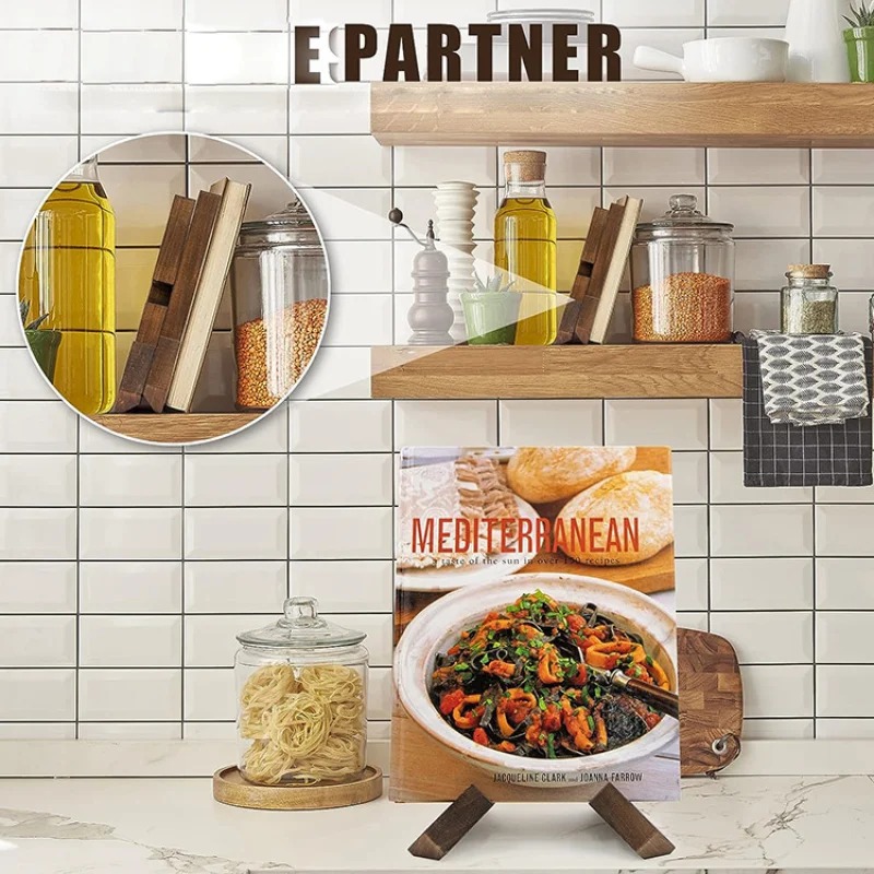 Wooden Cookbook Stand Handmade - Home Cooking Menu review and price