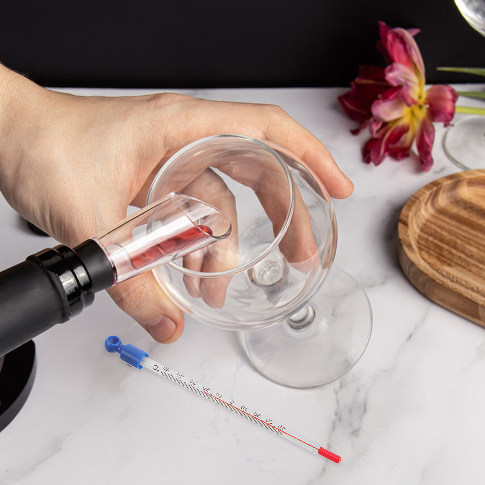 Glass Wine Thermometer Easy Re - Home Cooking In review and price