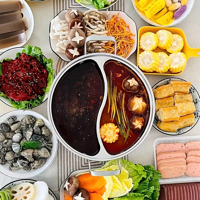 304 Stainless Steel Twin Divid - Home Cooking Chinese review and price