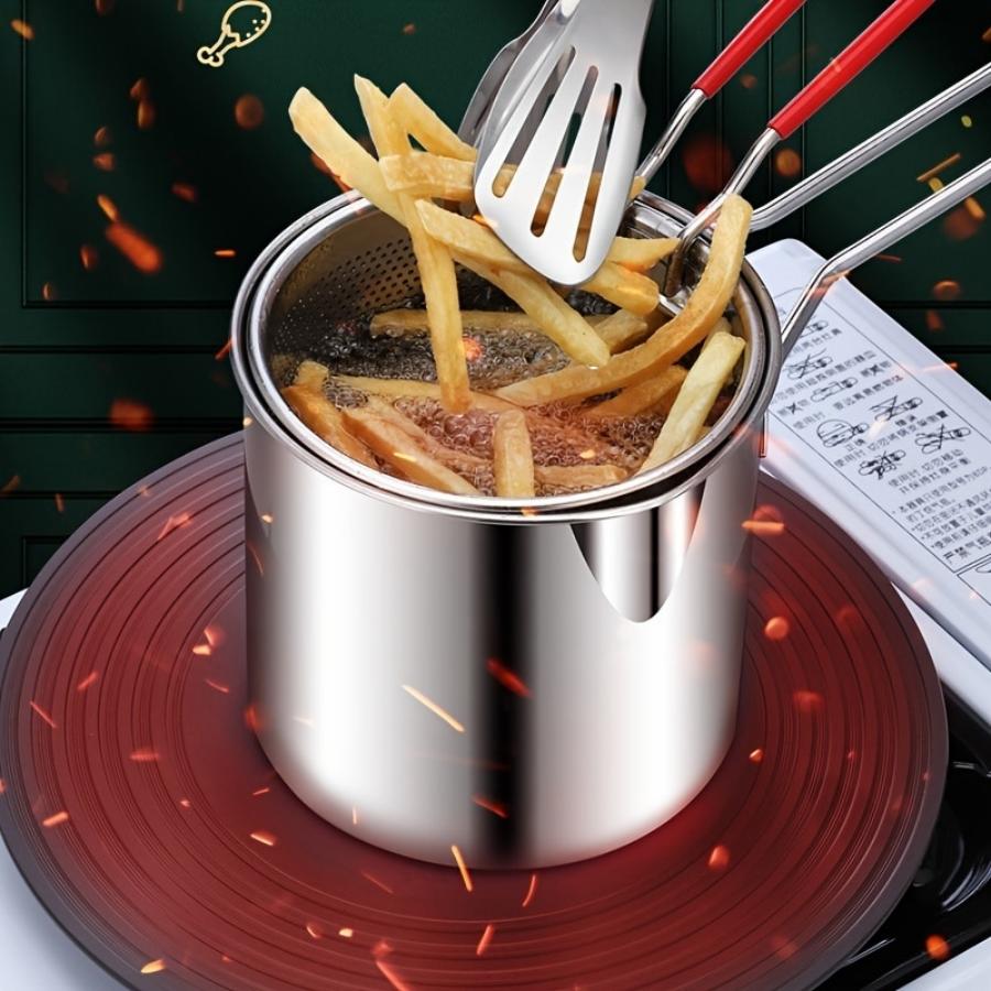 Compact Stainless Steel Deep F - Home Cooking Utensils review and price