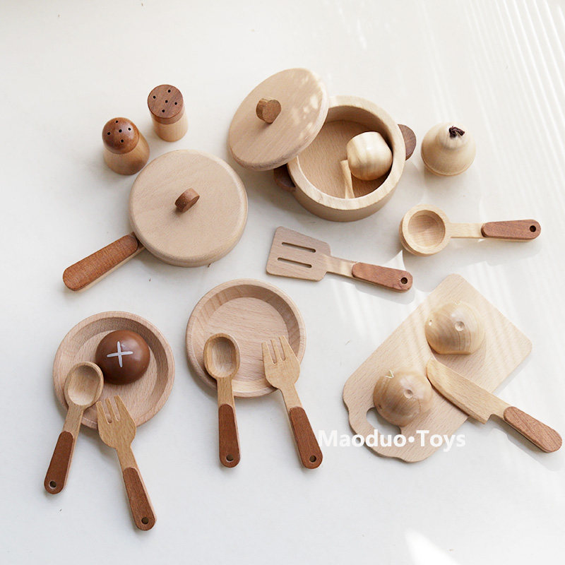 Maoduo Toys Beech Wooden Kids  - Home Cooking Utensil Set review and price