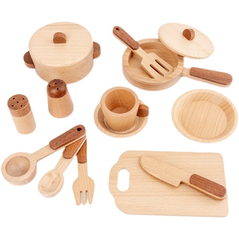 Maoduo Toys Beech Wooden Kids  - Home Cooking Utensil Set review and price