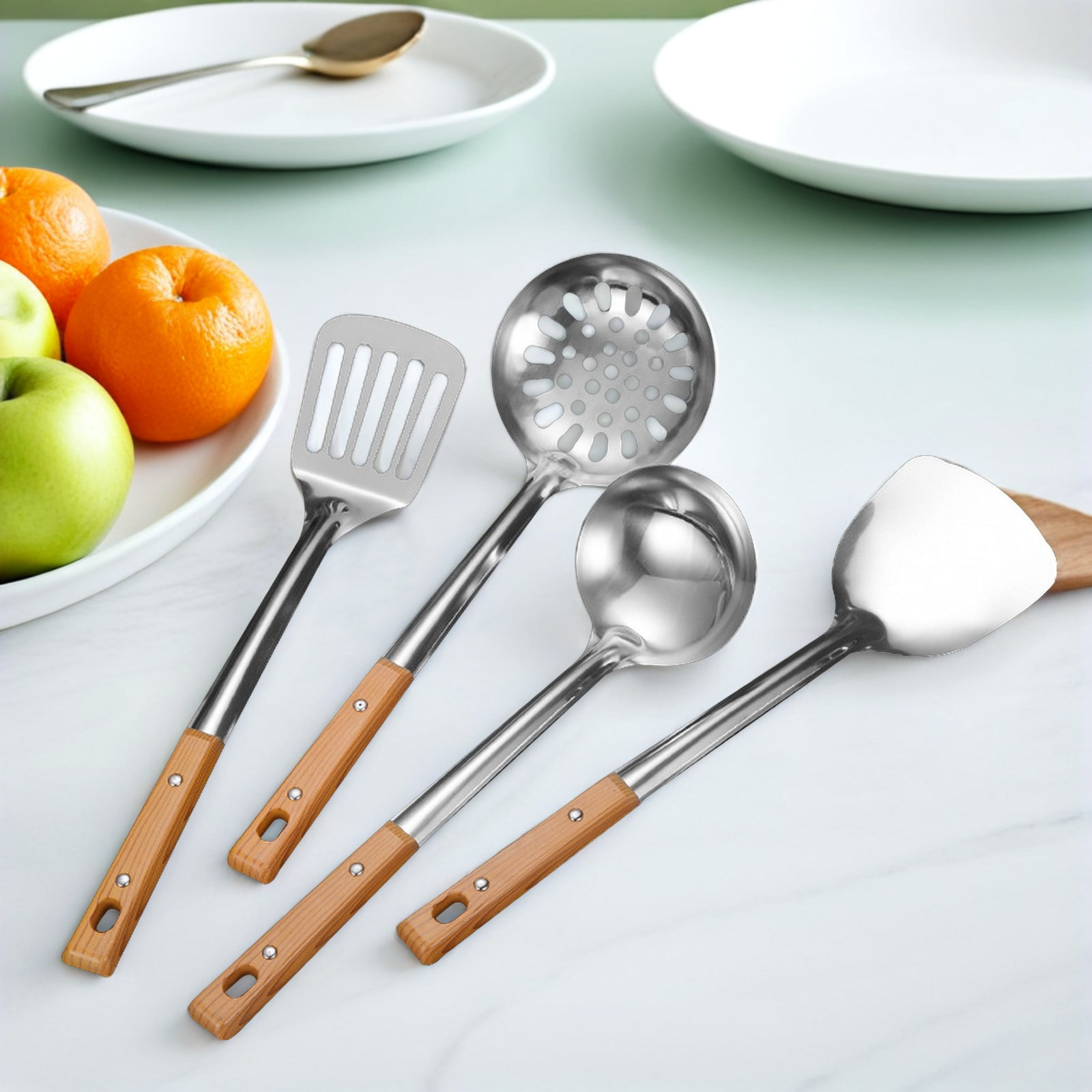 4Pcs Stainless Steel Cooking U - Home Cooking Utensil Set review and price