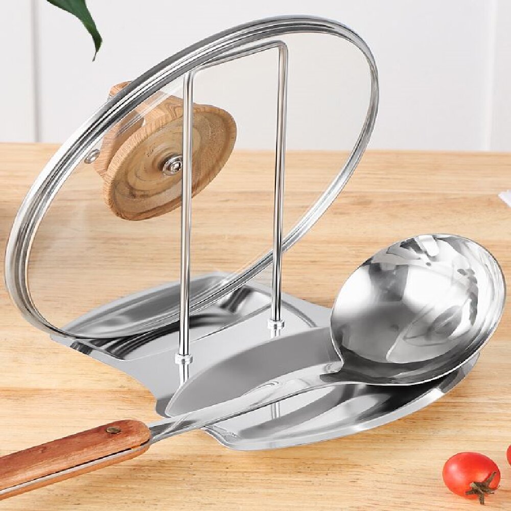 Stainless Steel Pot Lid Holder - Home Cooking Utensils review and price