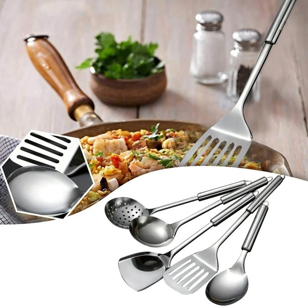 5PCS/SET Stainless Steel Pract - Home Cooking Utensil Set review and price