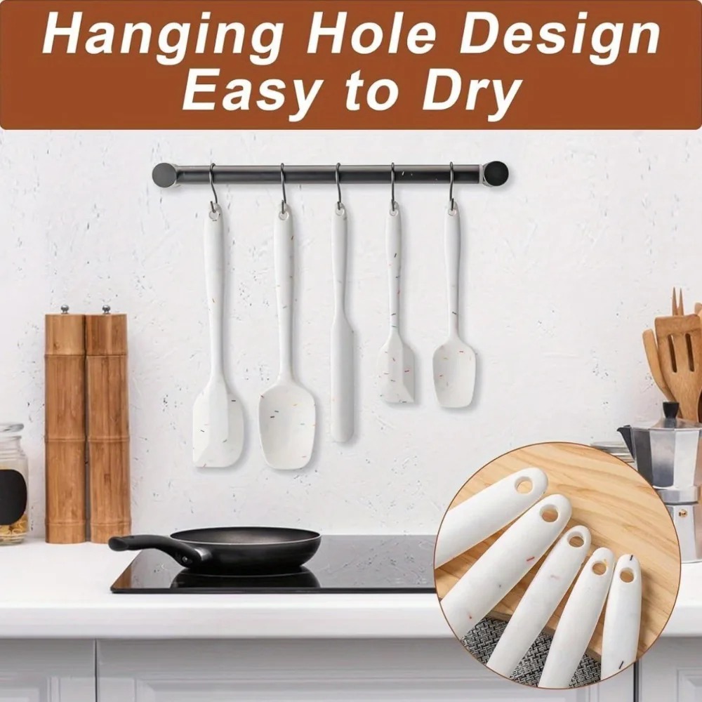 ​6PCS Silicone Spatula Set Foo - Home Cooking Utensil Set review and price