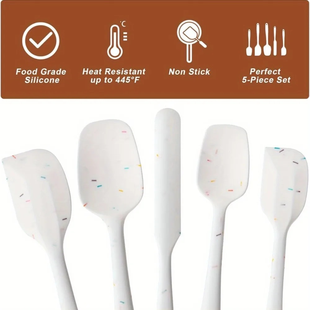 ​6PCS Silicone Spatula Set Foo - Home Cooking Utensil Set review and price