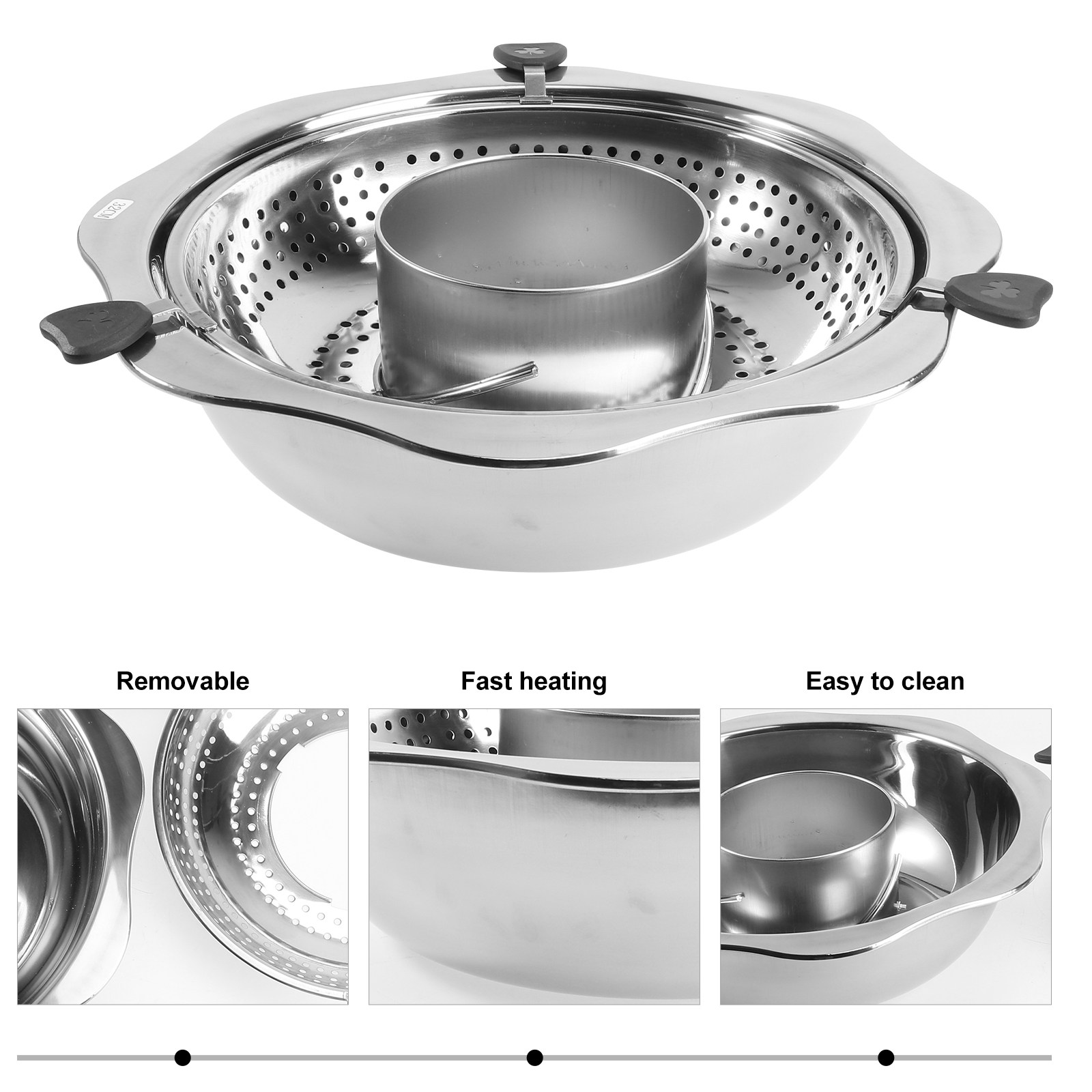 Rotating Hot Pot Stainless Ste - Home Cooking Utensils review and price